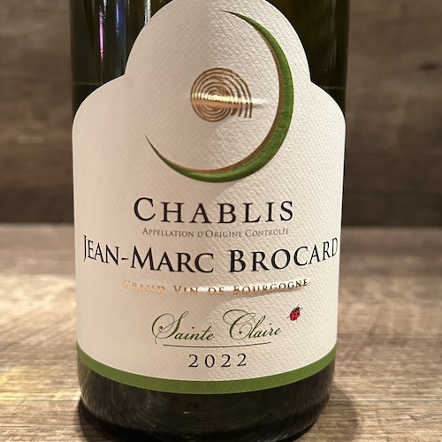 Jean-Marc Brocard Chablis Sainte Claire Bio　シャブリ サン･クレール･ビオ 2022