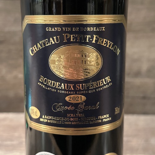 Ch.Petit Freylon Cuvee Sarah　キュヴェ･サラ 2021