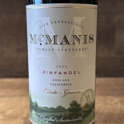 Mcmanis Zinfandel Lodi California　ジンファンデル ロダイ カリフォルニア 2023