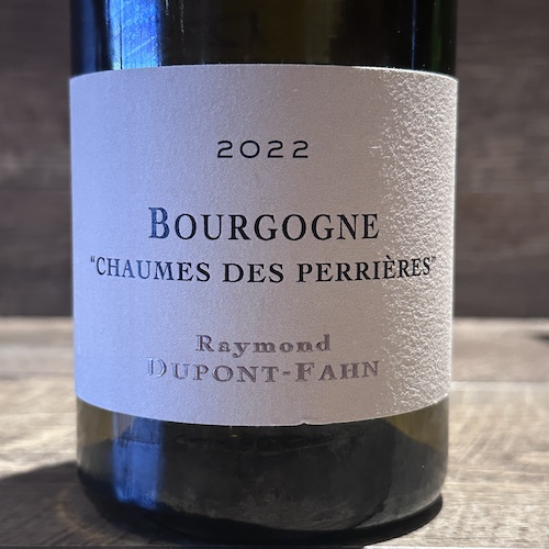Raymond Dupont Fahn Bourgogne Blanc Chaumes des Perrieres ブルゴーニュ ブラン ショーム･デ･ペリエール 2022